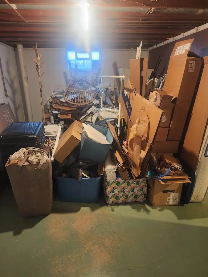 Roll-off dumpster container at job site for Roll Off Dumpster Rental in Walnut